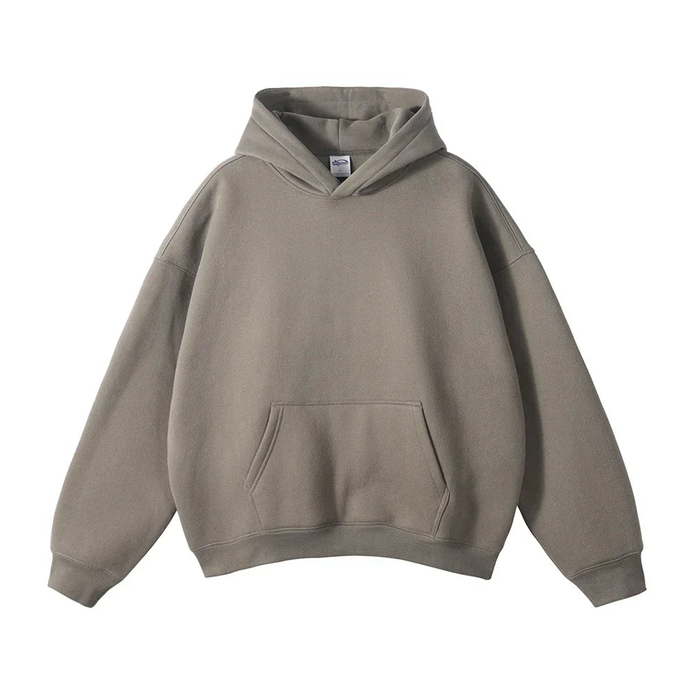 Sweat à capuche en coton pour homme coupe décontractée automne-hiver confortable