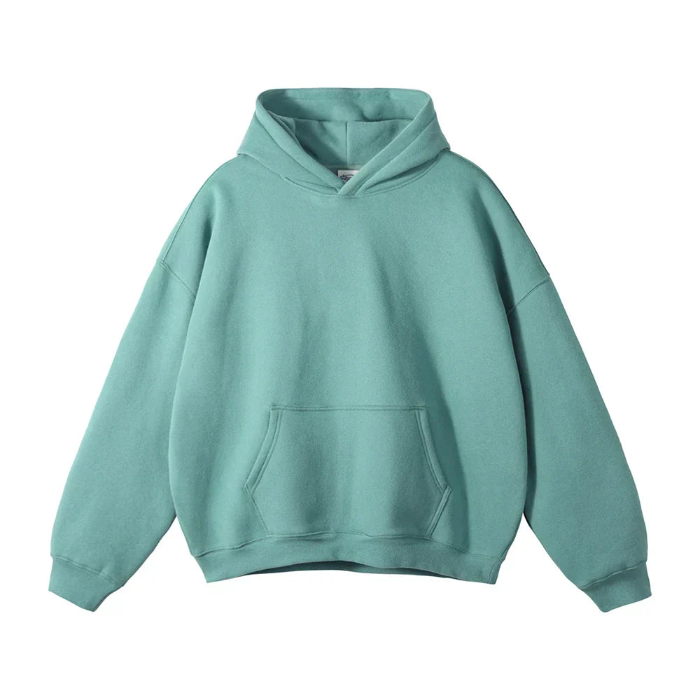 Sweat à capuche en coton pour homme coupe décontractée automne-hiver confortable