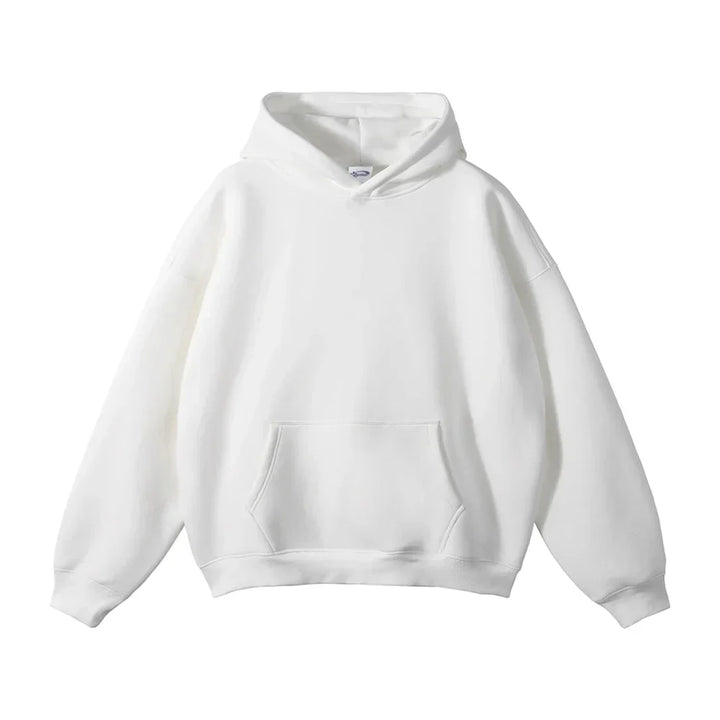 Sweat à capuche en coton pour homme coupe décontractée automne-hiver confortable
