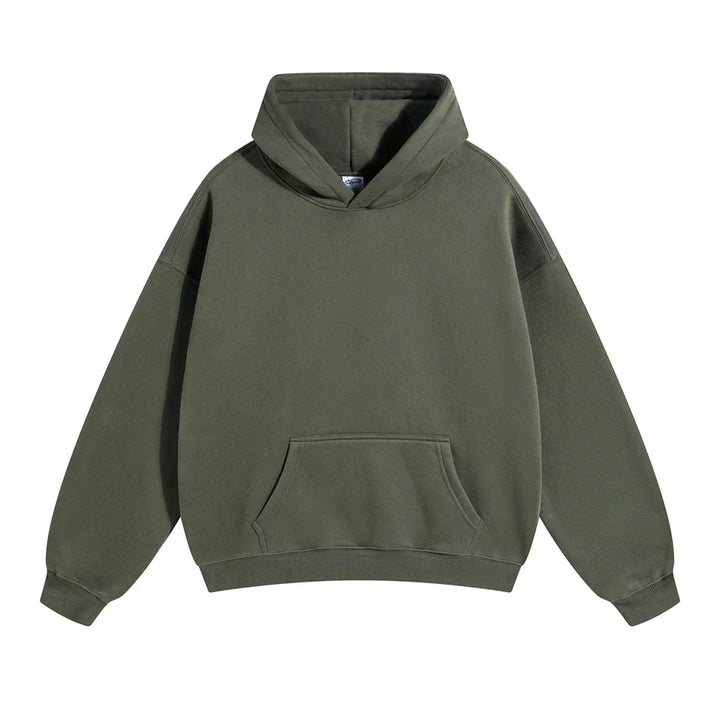 Sweat à capuche en coton pour homme coupe décontractée automne-hiver confortable
