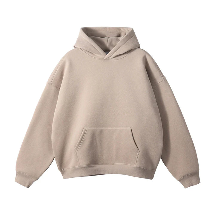 Sweat à capuche en coton pour homme coupe décontractée automne-hiver confortable