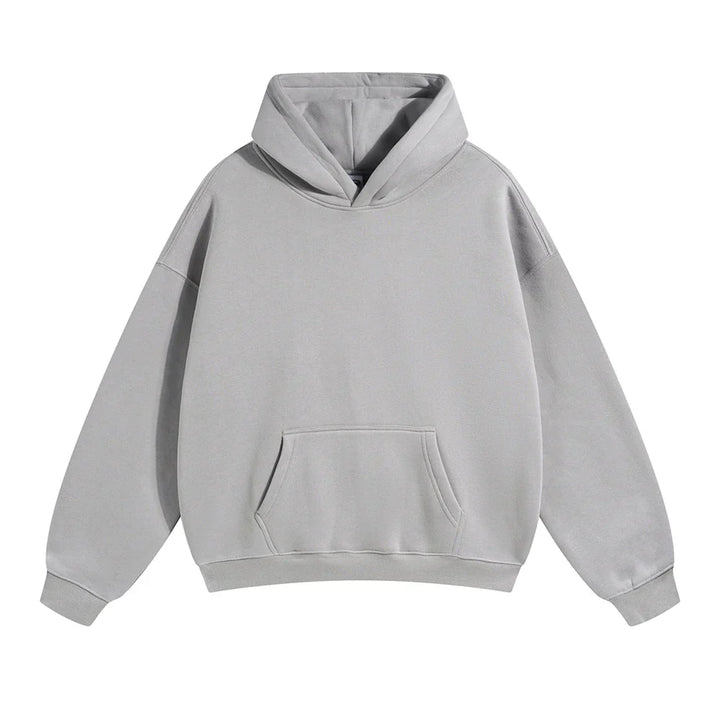 Sweat à capuche en coton pour homme coupe décontractée automne-hiver confortable