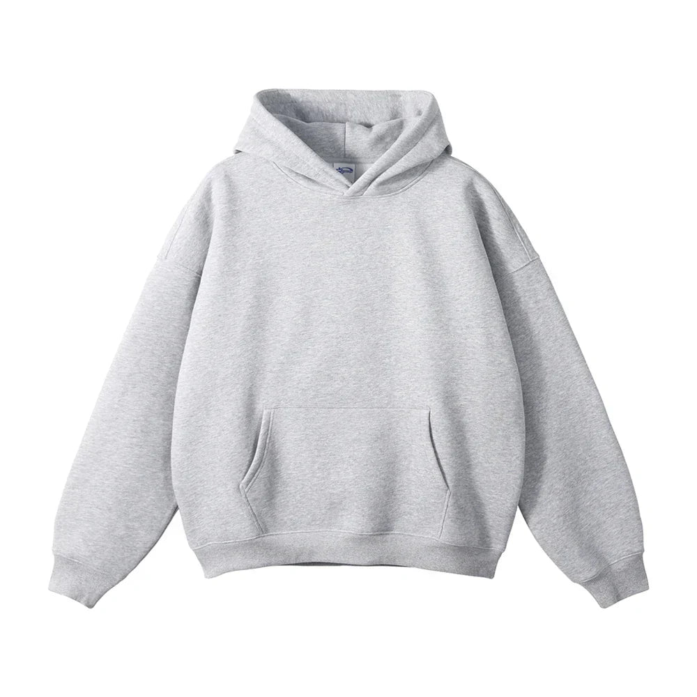 Sweat à capuche en coton pour homme coupe décontractée automne-hiver confortable