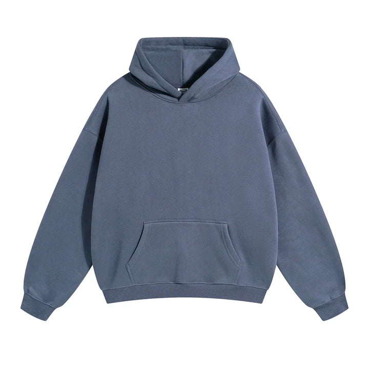 Sweat à capuche en coton pour homme coupe décontractée automne-hiver confortable