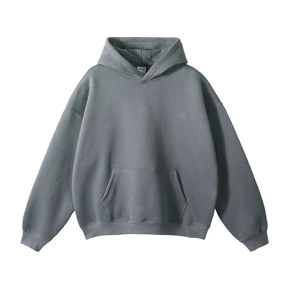 Sweat à capuche en coton pour homme coupe décontractée automne-hiver confortable
