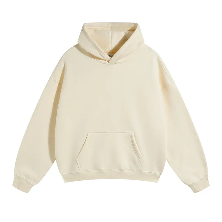 Sweat à capuche en coton pour homme coupe décontractée automne-hiver confortable