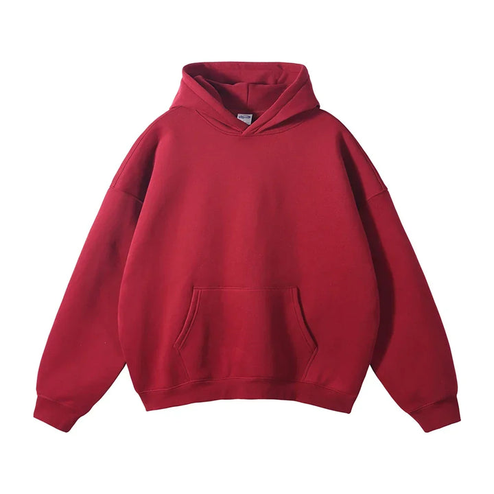 Sweat à capuche en coton pour homme coupe décontractée automne-hiver confortable