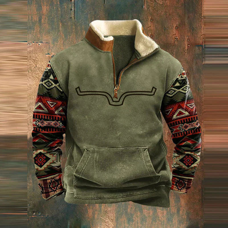 Michel™ - Elegancka bluza z bawełny z zamkiem błyskawicznym