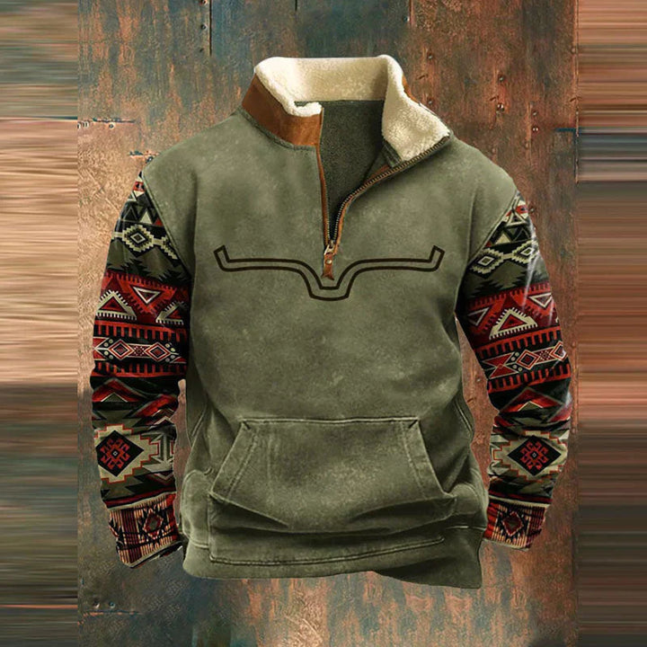 Michel™ - Elegancka bluza z bawełny z zamkiem błyskawicznym