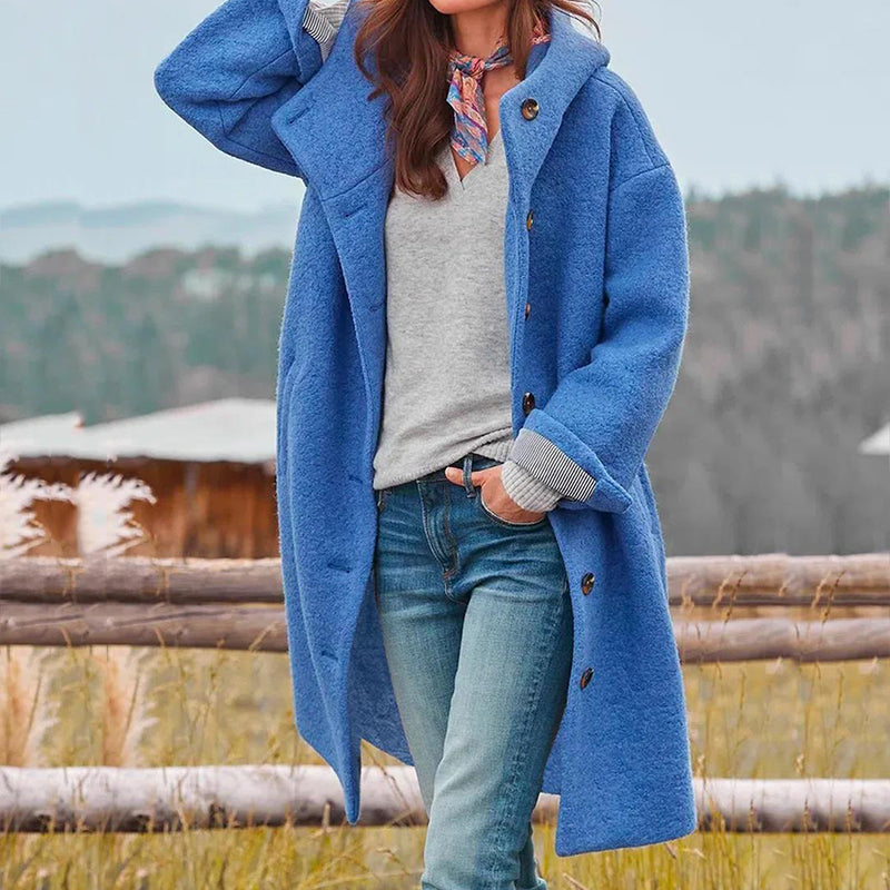 Manteau coupe-vent en coton à capuche pour femme léger automne-hiver