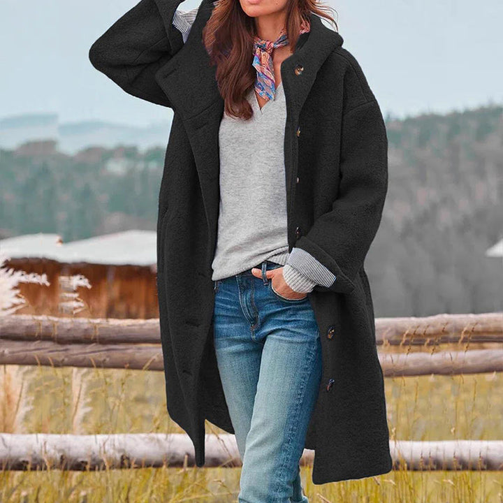 Manteau coupe-vent en coton à capuche pour femme léger automne-hiver