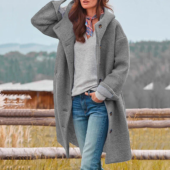 Manteau coupe-vent en coton à capuche pour femme léger automne-hiver