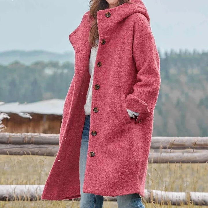 Manteau coupe-vent en coton à capuche pour femme léger automne-hiver