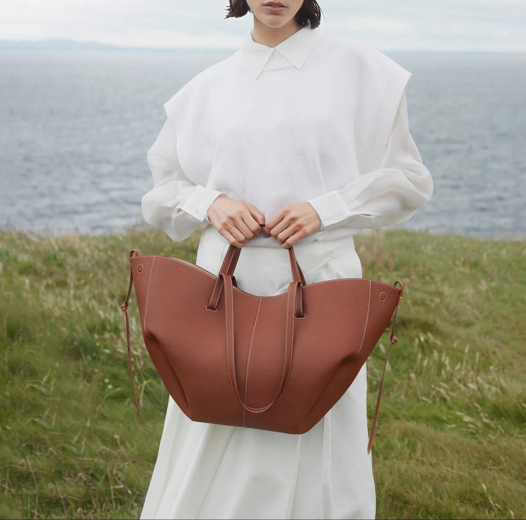 Sac cabas femme en cuir, spacieux, pour ordinateur portable, idéal pour l’automne et le travail