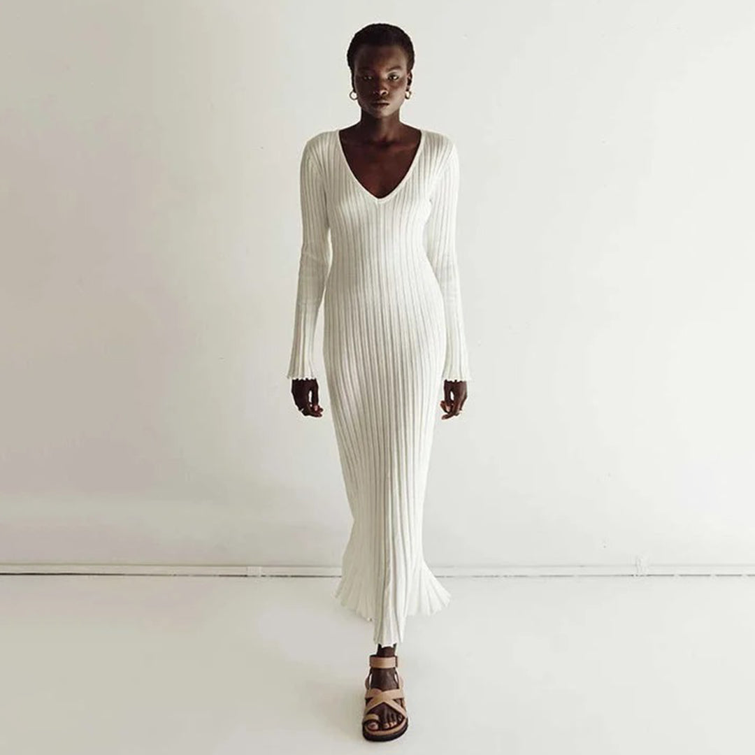 ABIGAIL - Abito lungo elegante in maglia