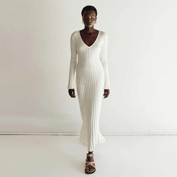ABIGAIL - Abito lungo elegante in maglia