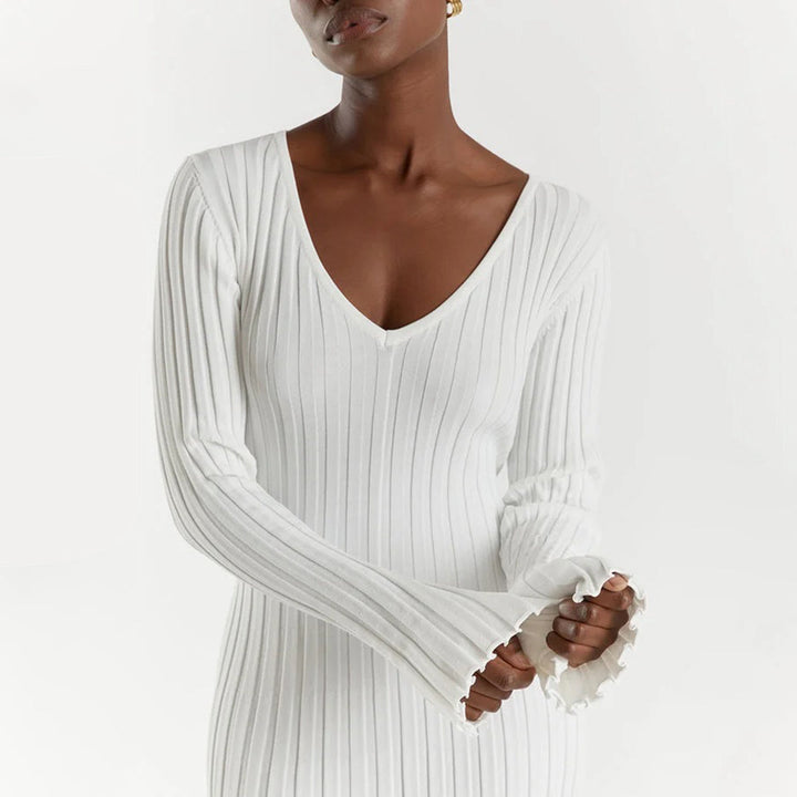 ABIGAIL - Abito lungo elegante in maglia