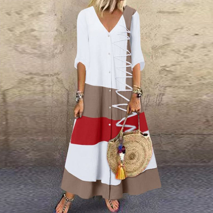 Vestido largo elegante y a la moda de ALTHAIA