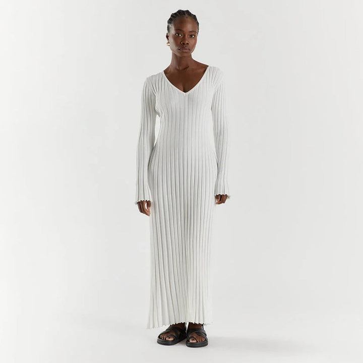 ABIGAIL - Abito lungo elegante in maglia
