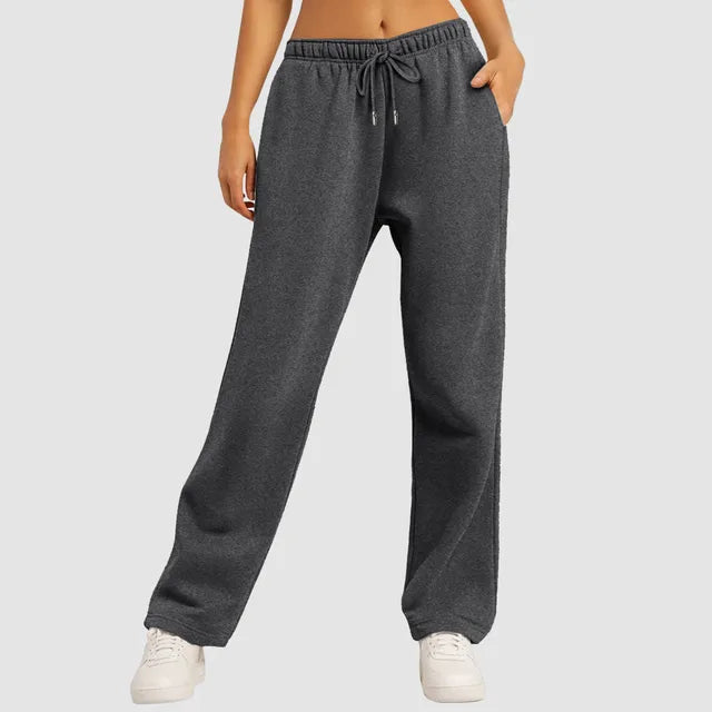 Eliza - Jeans forrados elegantes de pierna ancha para mujeres