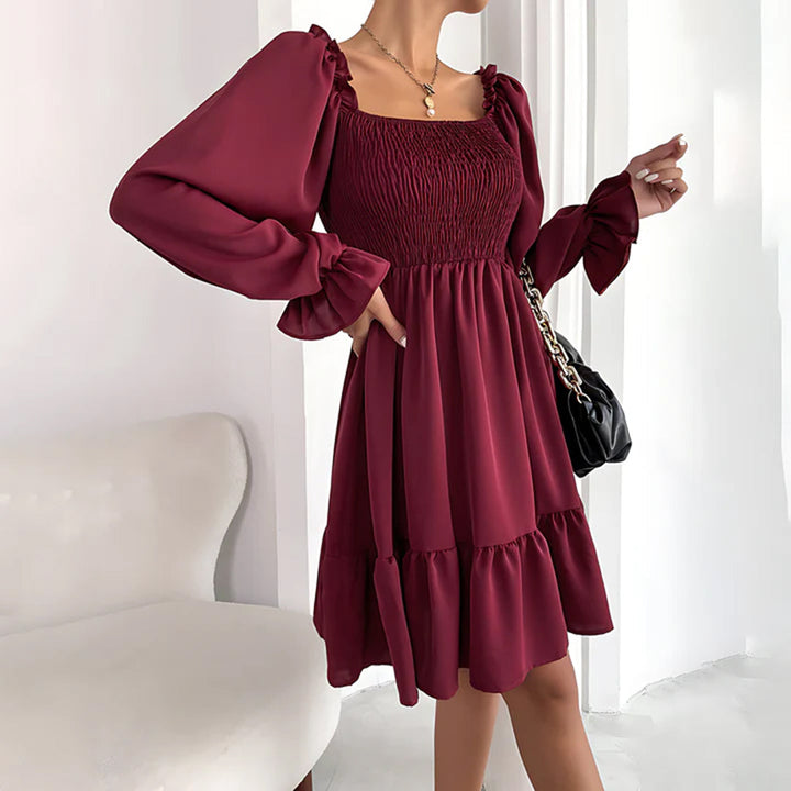 ARIA - Rochie elegantă cu volane sofisticate