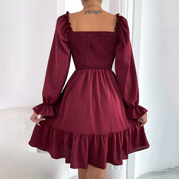ARIA - Rochie elegantă cu volane sofisticate