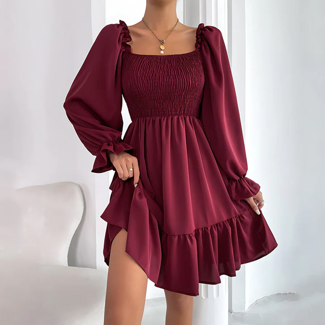 ARIA - Rochie elegantă cu volane sofisticate