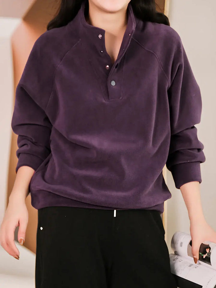 Samantha - Elegant basic blouse for women, perfect for a casual autumn look
