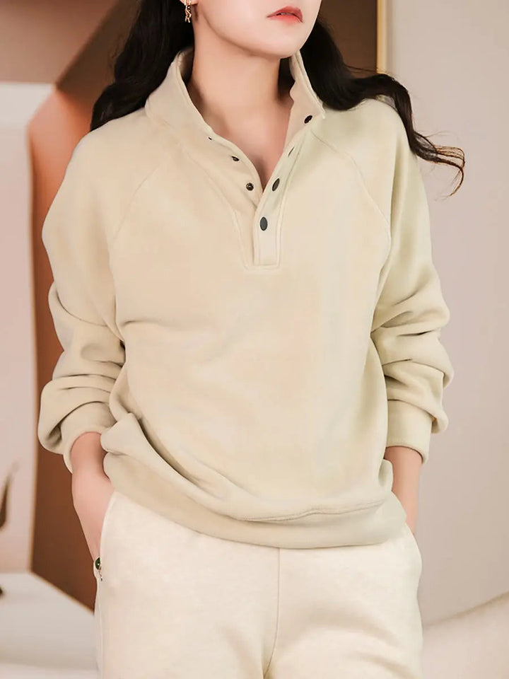 Samantha - Elegant basic blouse for women, perfect for a casual autumn look