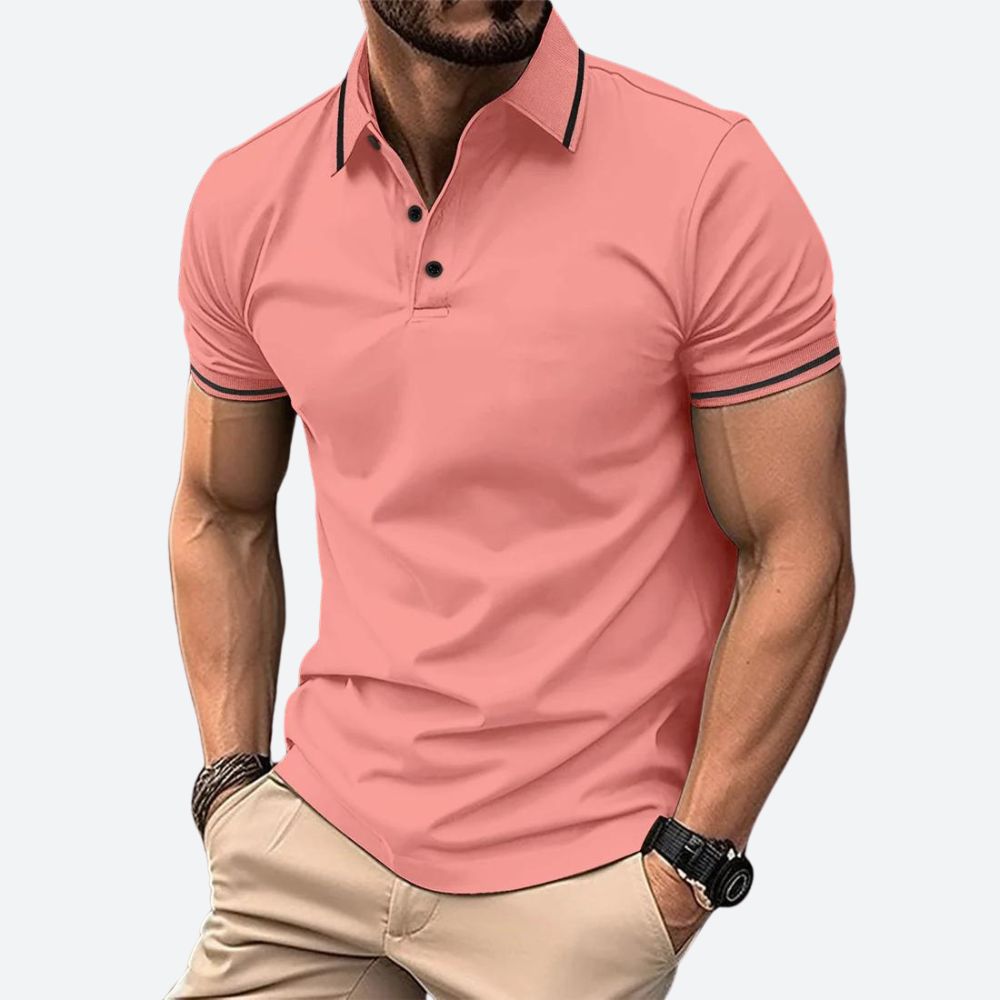 Elegantní pánské polo tričko s krátkým rukávem - Zander