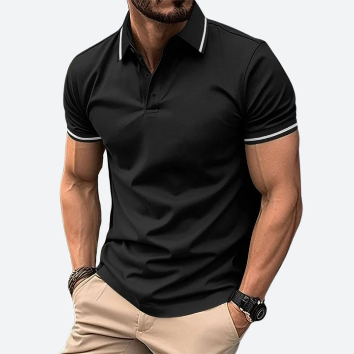 Elegantní pánské polo tričko s krátkým rukávem - Zander