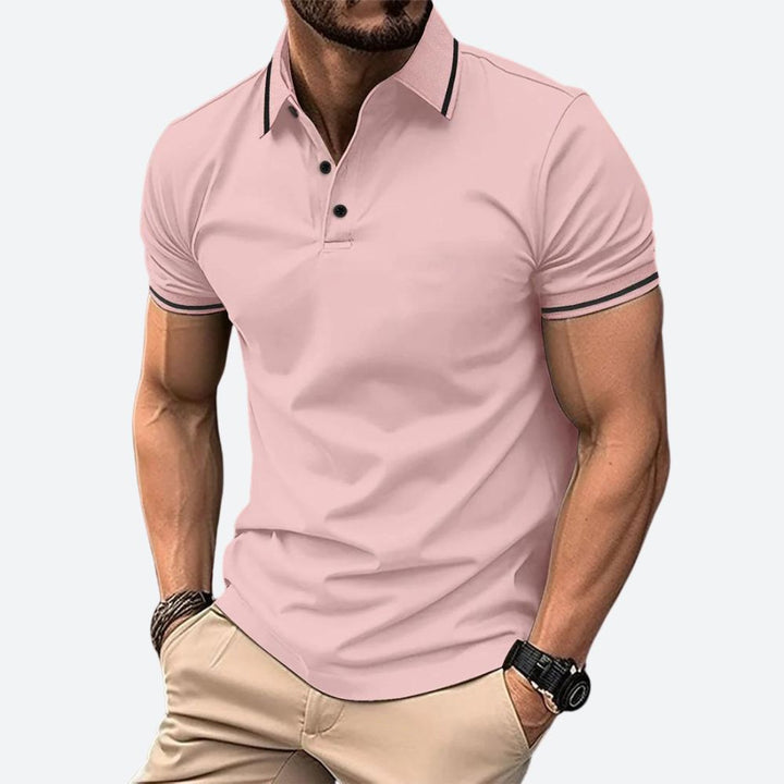 Elegantní pánské polo tričko s krátkým rukávem - Zander