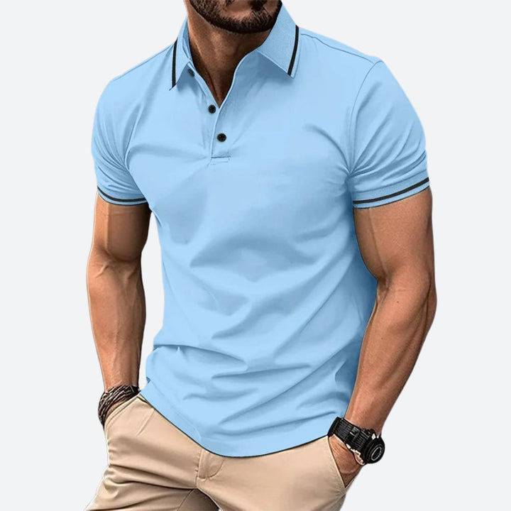 Elegantní pánské polo tričko s krátkým rukávem - Zander