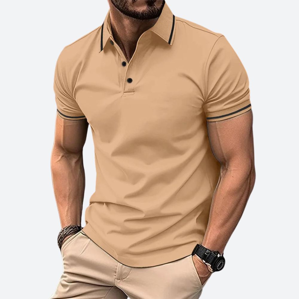Elegantní pánské polo tričko s krátkým rukávem - Zander