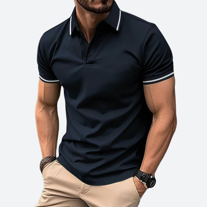 Elegantní pánské polo tričko s krátkým rukávem - Zander