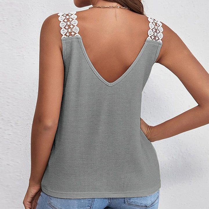 Samantha - Elegant and Comfortable V-Neck Tank Top for Women