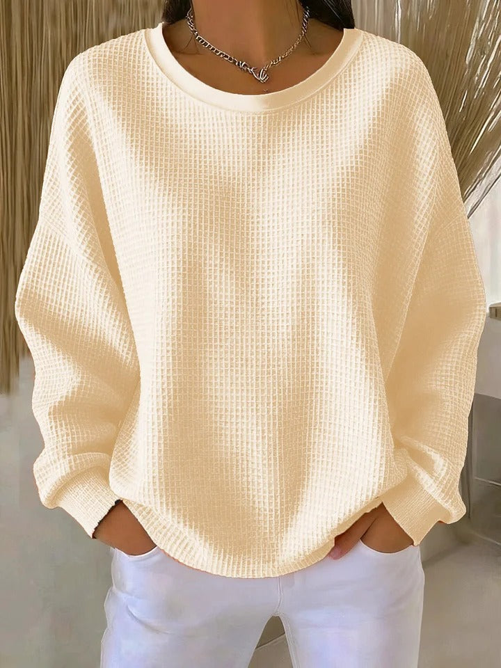 Pull classique chaud en laine pour femme, idéal pour l’automne