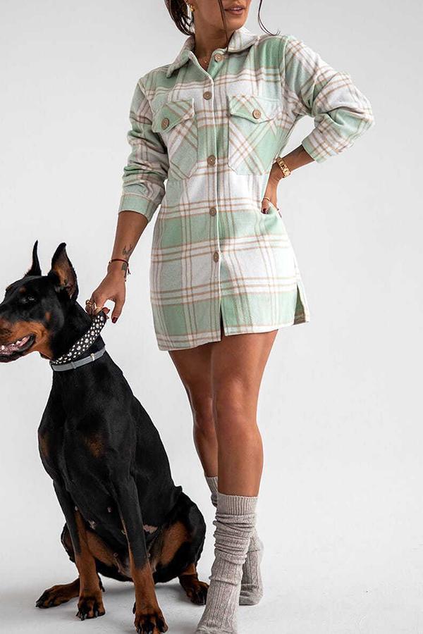 Marga - Elegant and comfortable plaid blouse for women