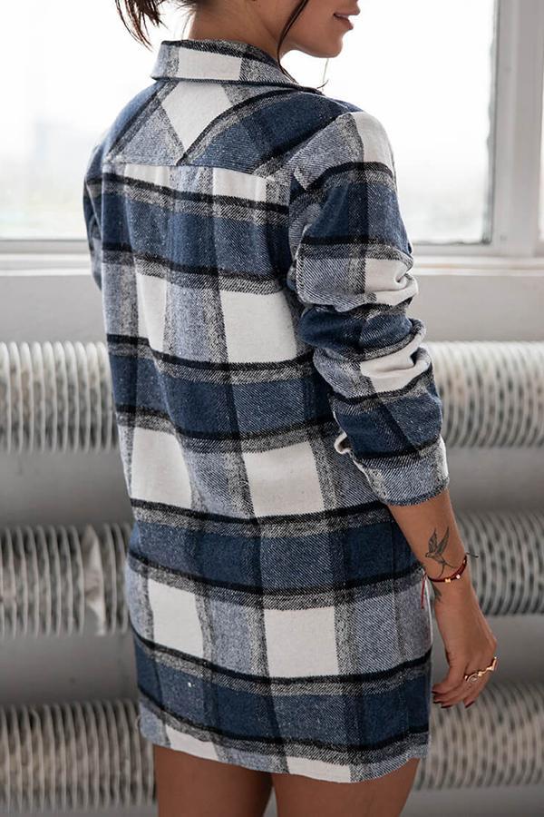 Marga - Elegant and comfortable plaid blouse for women
