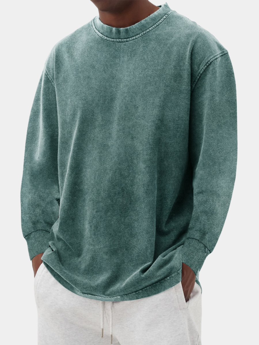 Men's cotton long-sleeve T-shirt for autumn