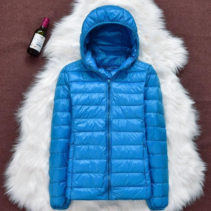 Claire™ - Giacca in Piumino di Cotone con Cappuccio