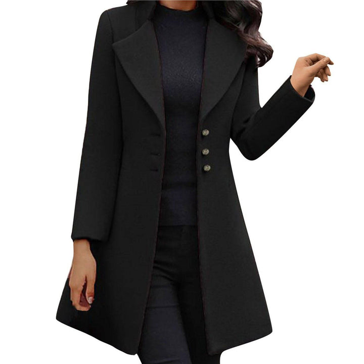 Hélène™ - Elegant Dress with Wool Coat