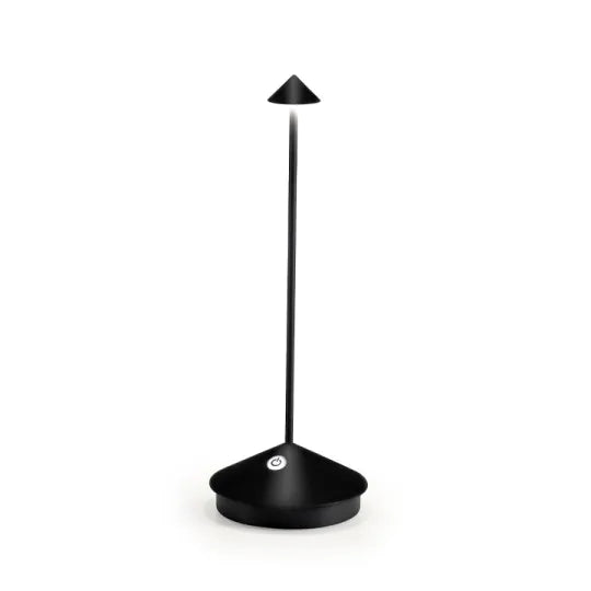 Lampe de bureau LED sans fil moderne en aluminium, à intensité variable, pour le bureau.