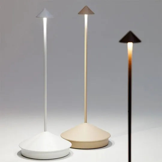 Lampe de bureau LED sans fil moderne en aluminium, à intensité variable, pour le bureau.
