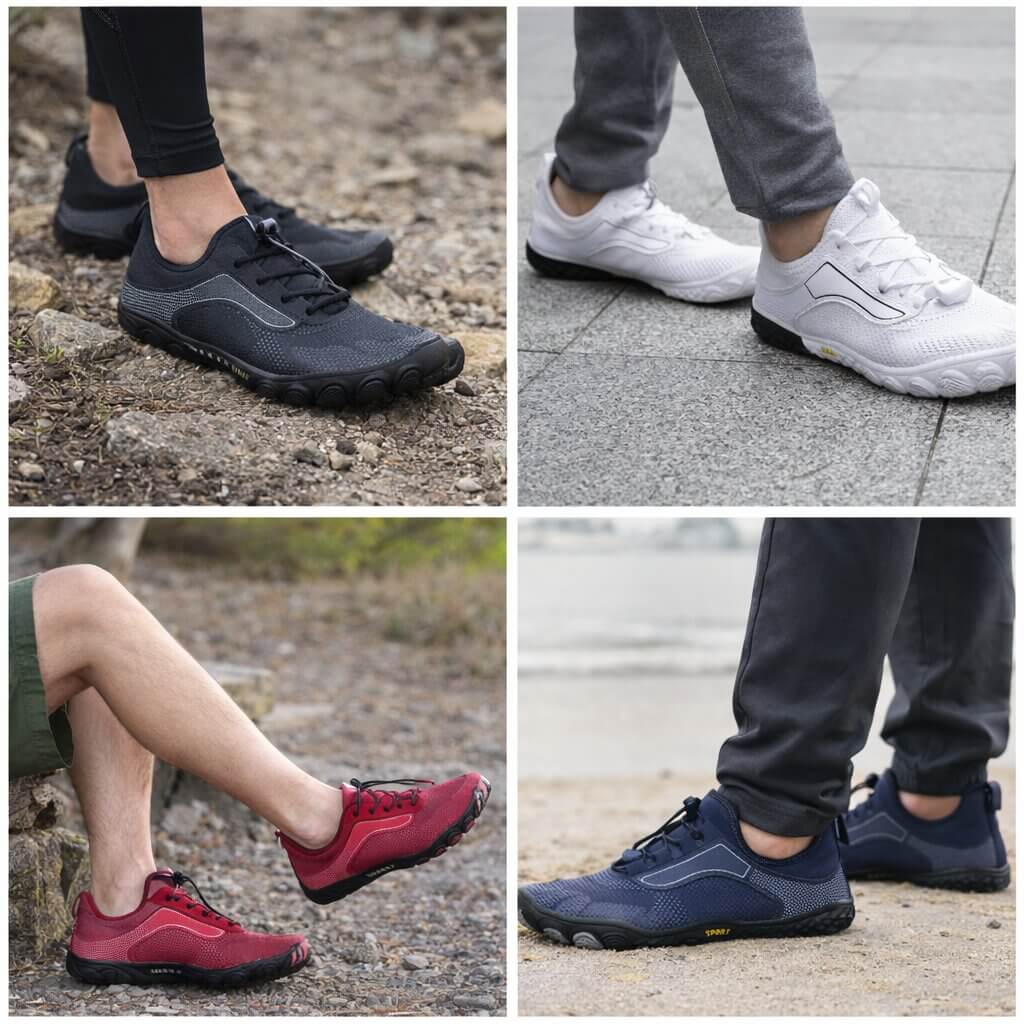 Chaussures aquatiques barefoot à enfiler, antidérapantes et à séchage rapide Été 2026