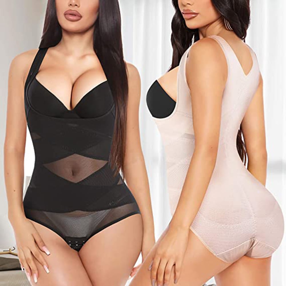 Body moldeador para mujer con soporte compresivo de nylon invisible para el verano