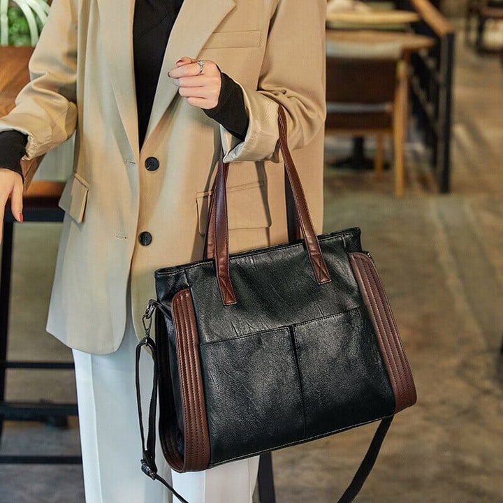 Danica - Geantă de mână elegantă din piele vintage pentru doamne