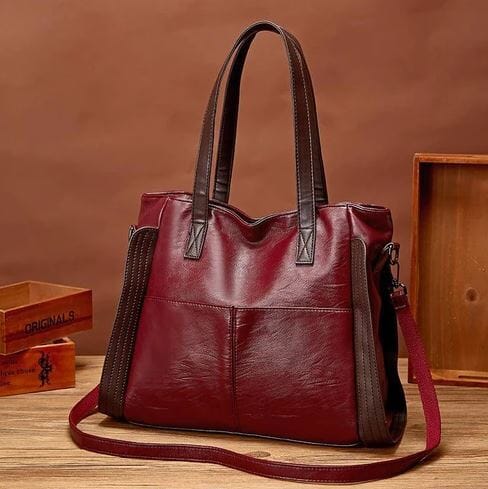 Danica - Geantă de mână elegantă din piele vintage pentru doamne