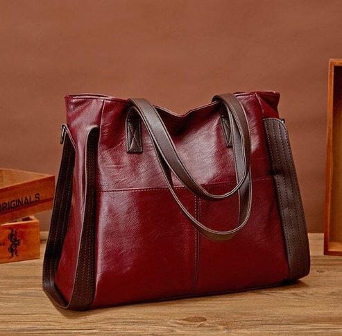 Danica - Geantă de mână elegantă din piele vintage pentru doamne
