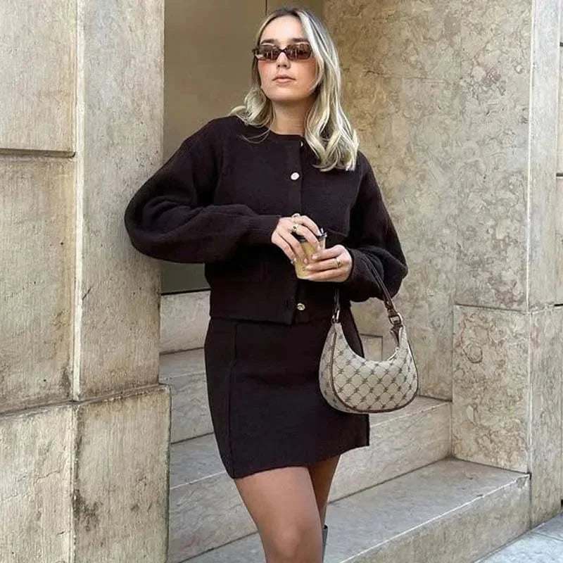 Gilet femme en maille à coupe ample avec poches pratiques, cardigan confortable pour l’automne